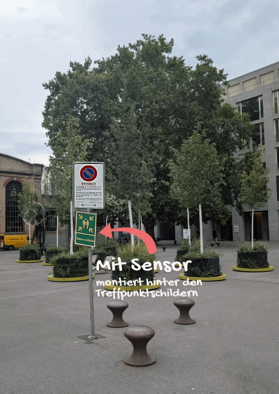 Der Schiffbauplatz mit und ohne den verschwundenen Sensor